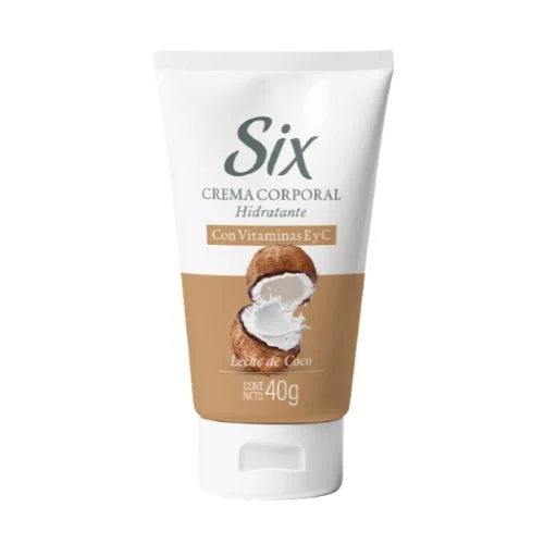 SIX CR CORPORAL LECHE DE COCO 40 G