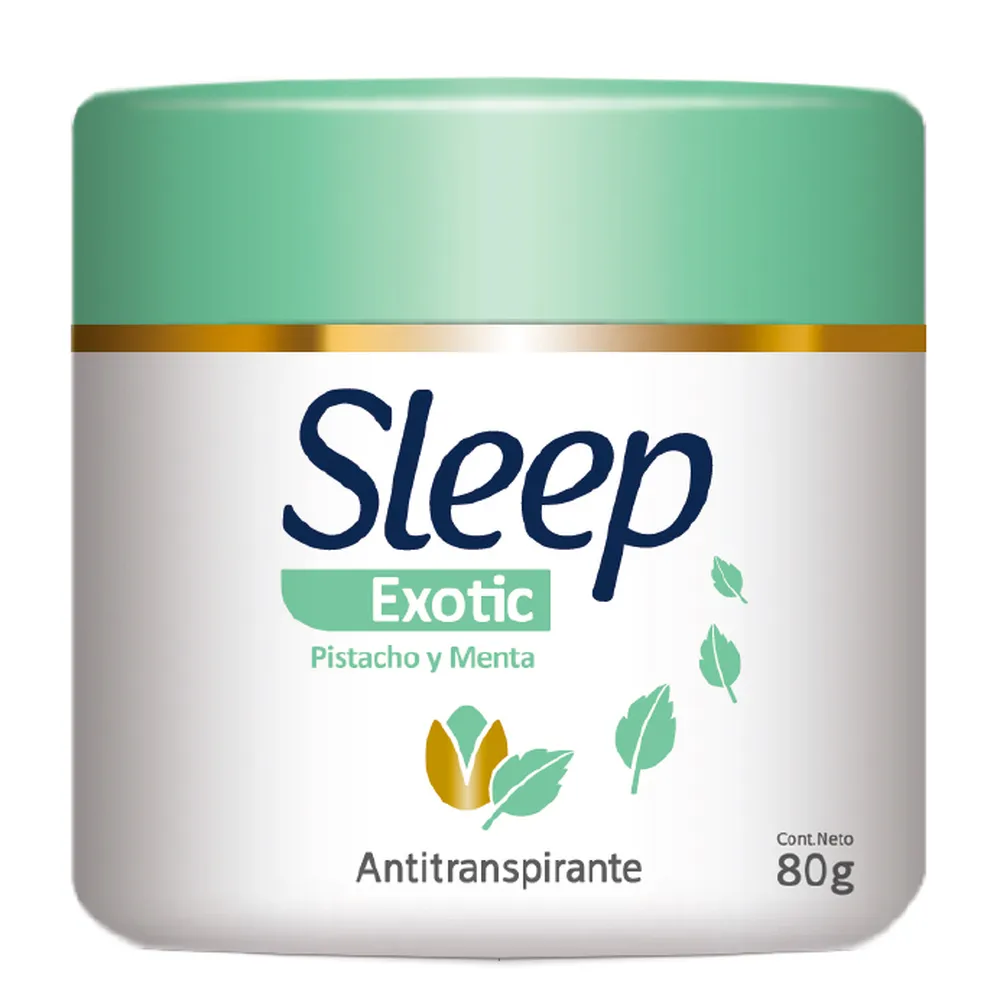 SLEEP EXOTIC CREMA ANTITRANSPIRANTE PISTACHO Y MENTA 80G