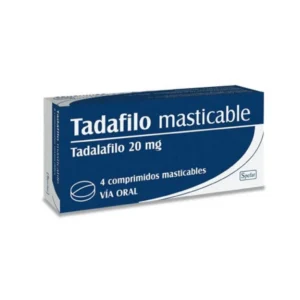 TADAFILO 20 X4 COMPRIMIDOS MASTICABLES