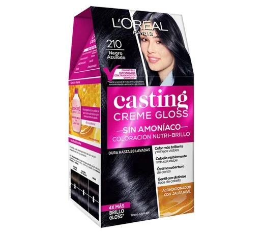 Tinta Casting Creme Gloss N°210 Negro azulado