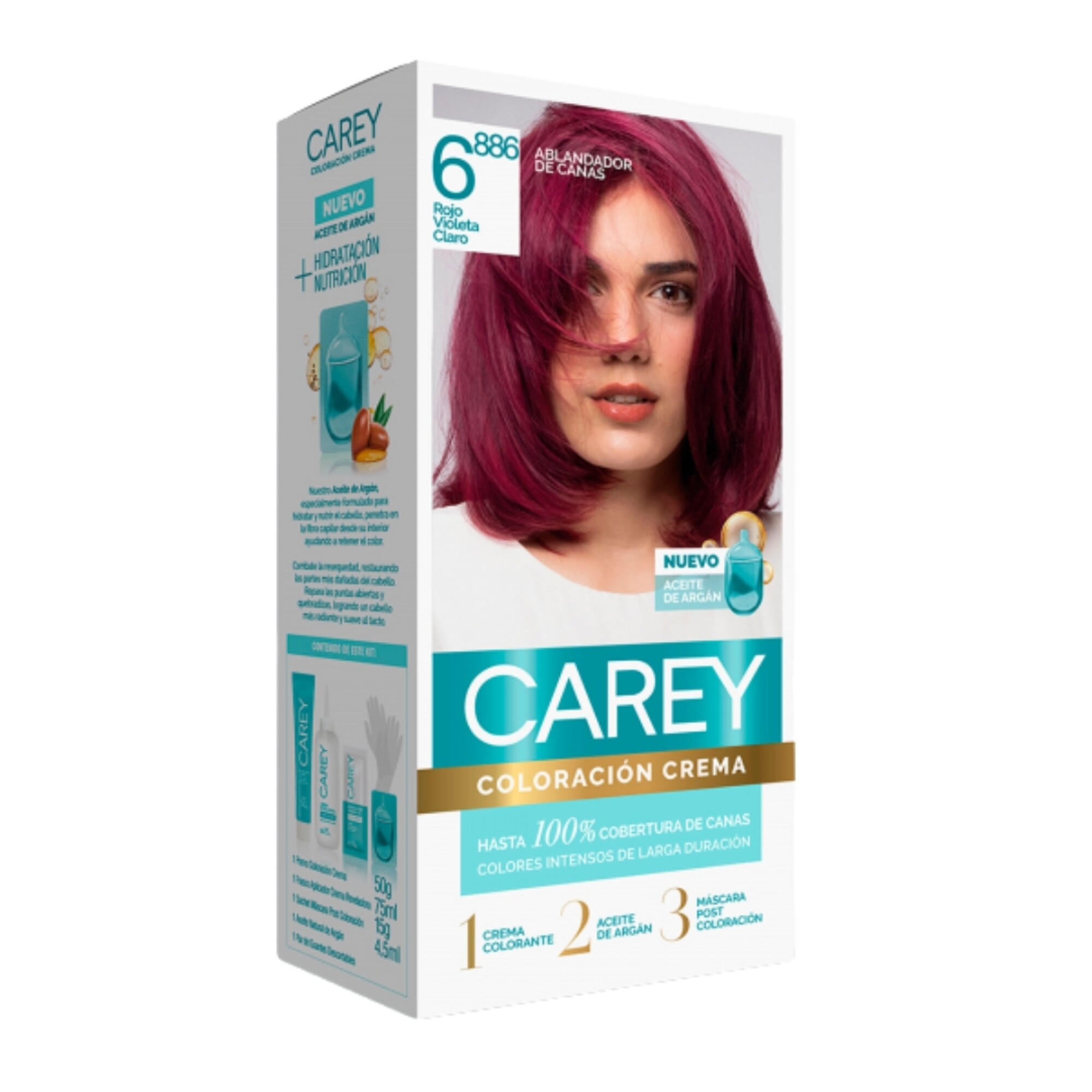 Tinta Coloración Carey Nro 6.886 Rojo Violeta Claro