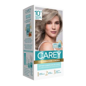 Tinta Coloración Carey Nro10.11 Rubio Extra Claro Ceniza Intenso