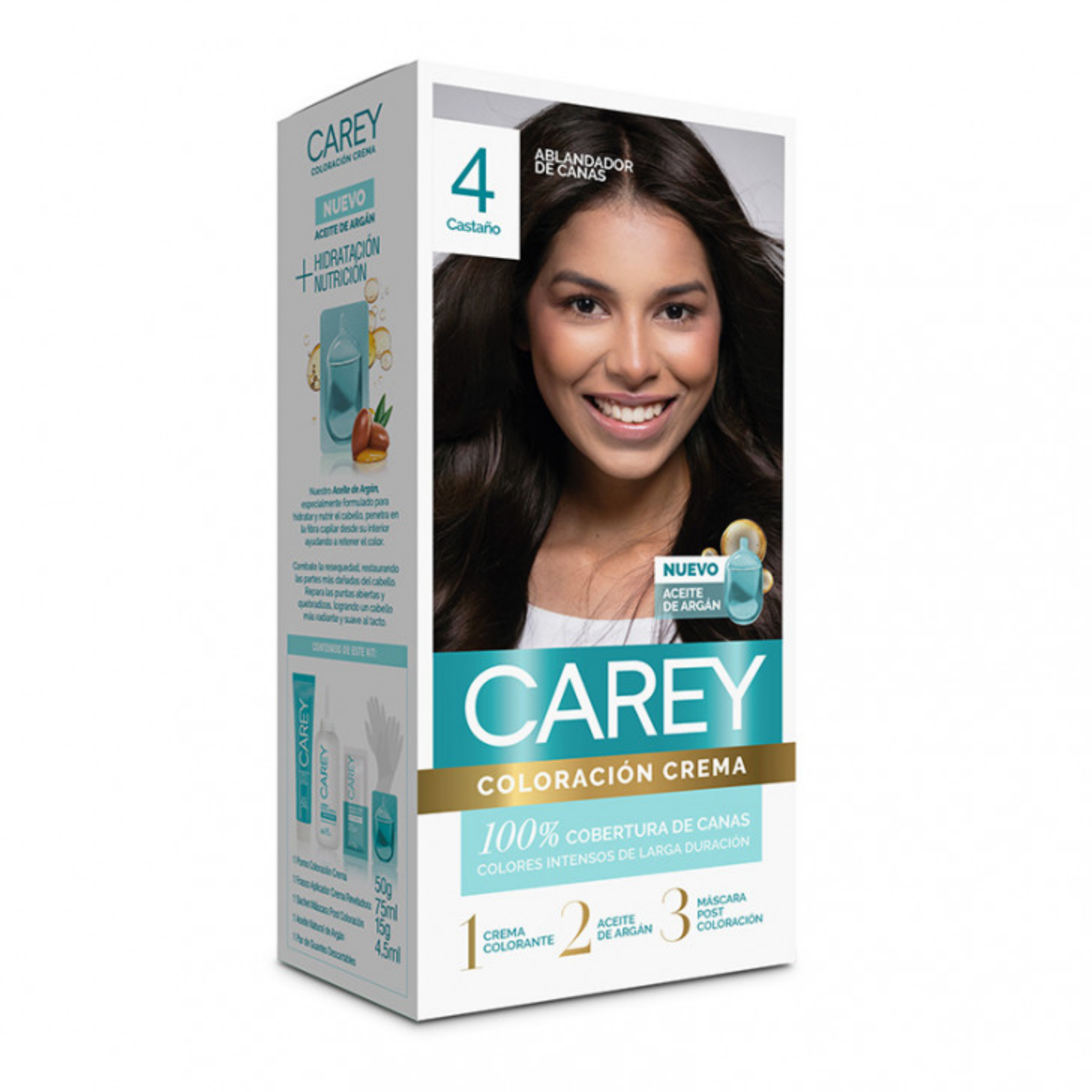 Tinta Coloración Carey Nro4 Castaño