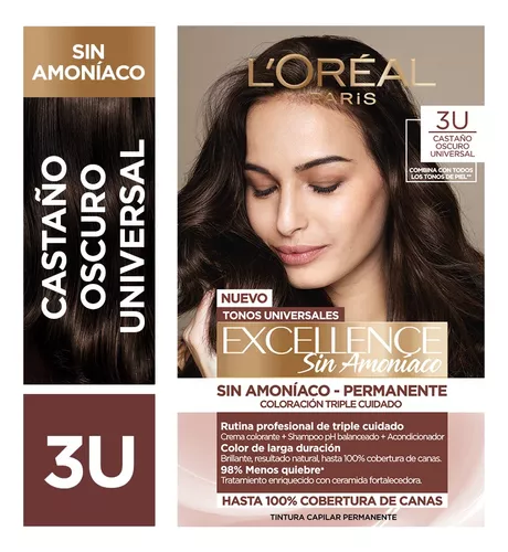 TINTA EXCELLENCE SIN AMONIACO CASTAÑO OSCURO UNIVERSAL 3U