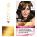 Tinta L'oréal Paris Excellence Creme N°4 Castaño