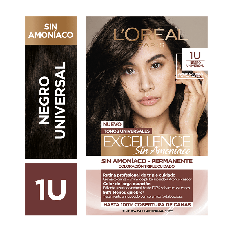 TINTA SIN AMONÍACO EXCELLENCE 1U NEGRO UNIVERSAL