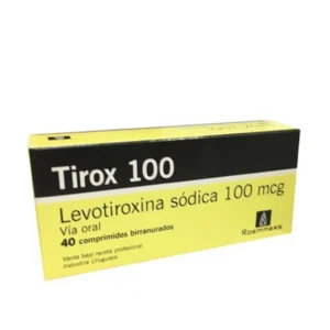 TIROX 100 MG 40 COMP RAN