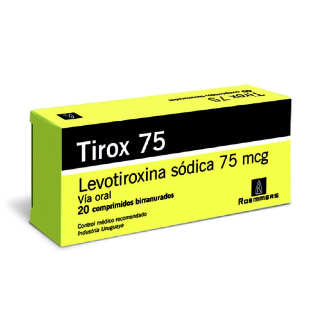 TIROX 75 MG 20 COMP RAN