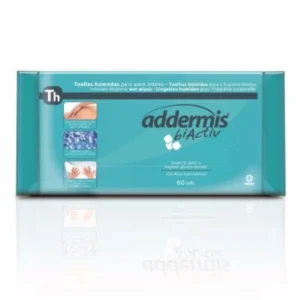 TOALLA HUMEDA ADDERMIS PARA HIGIENE CORPORAL 60 UNIDADES