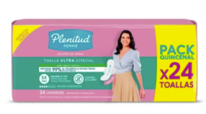 Toallas Para Incontinencia Plenitud Femme Ultra 24 Unidades