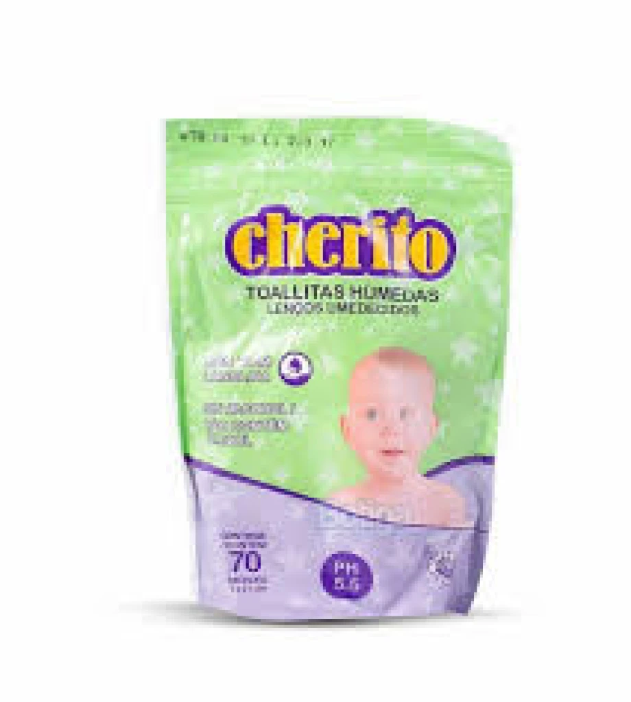 TOALLITAS HUMEDAS CHERITO REP X70