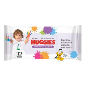 Toallitas Húmedas Huggies Manitos y Carita 32 Unidades