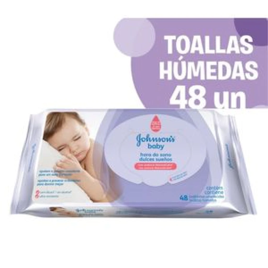 TOALLITAS HUMEDAS J&J DULCES SUEÑOS X48