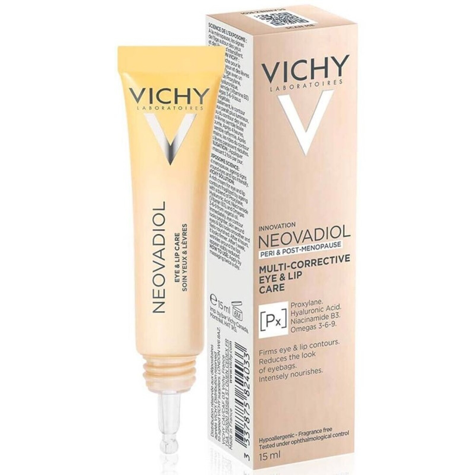 Vichy NEOVADIOL Pre y Post MENOPAUSIA Tratamiento Multicorrector Ojos y Labios 15ml